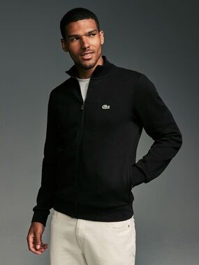 Lacoste Fleece Zip Up - Black